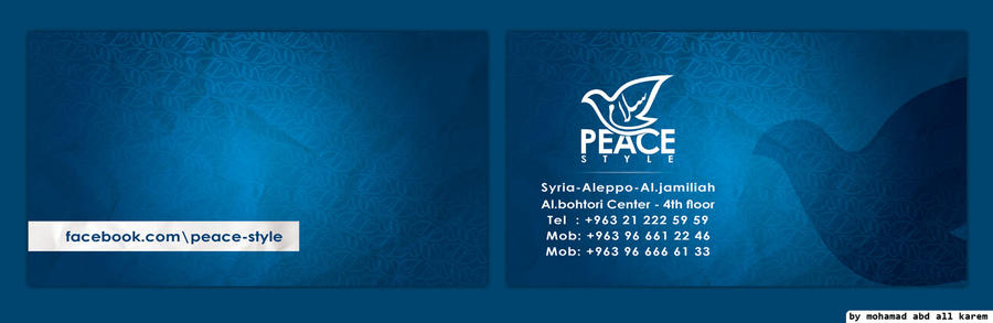 peace style  card