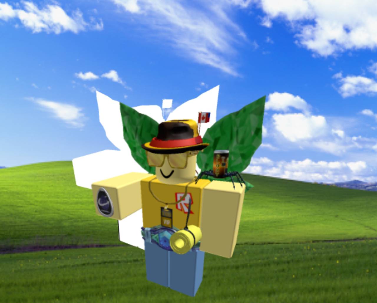 My current Roblox avatar on a windows xp wallpaper by roblox1342 on  DeviantArt