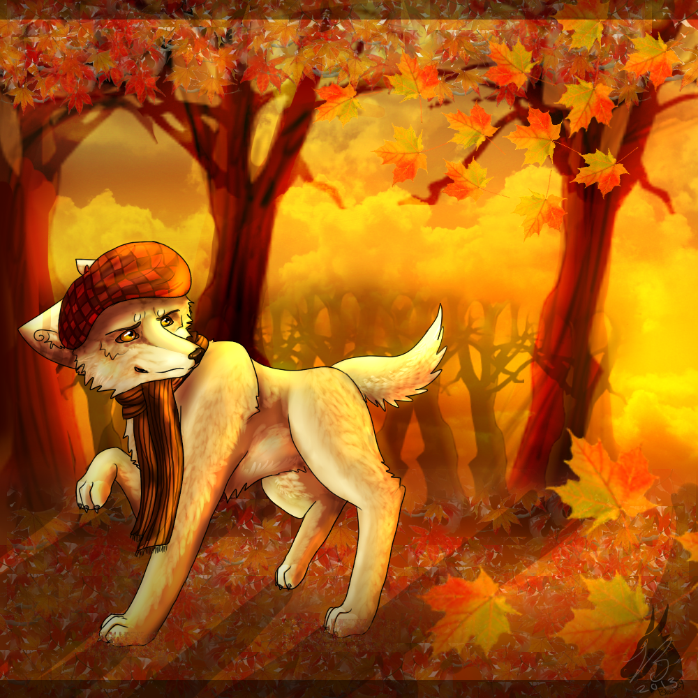 Fall wolf