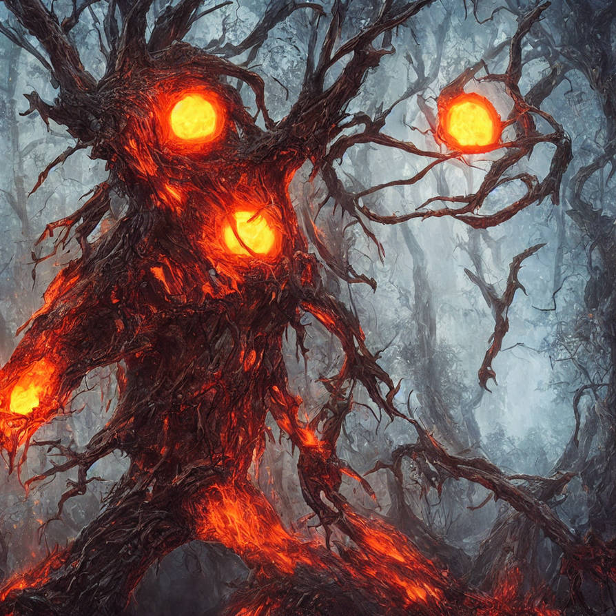 Elemental Fire Tree Gatherer by Express-Images on DeviantArt