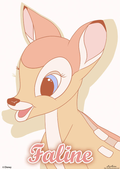 Faline Drawing Faline by LozAnime on DeviantArt