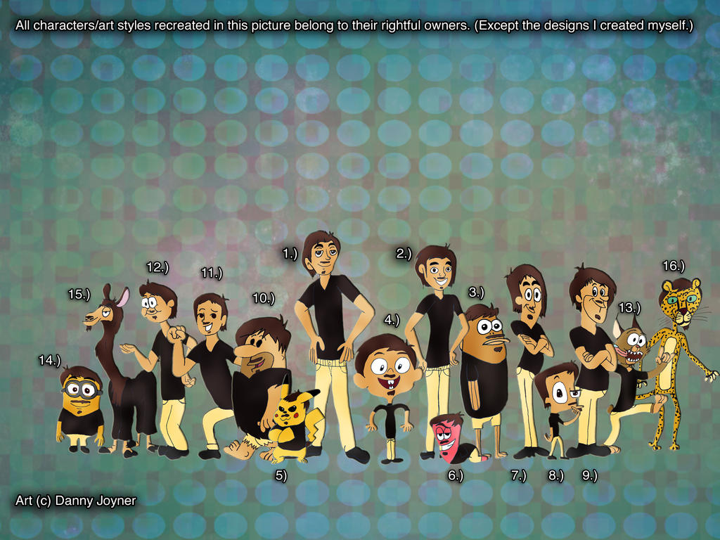 Me in animation styles (Part 3) by RDJ1995 on DeviantArt