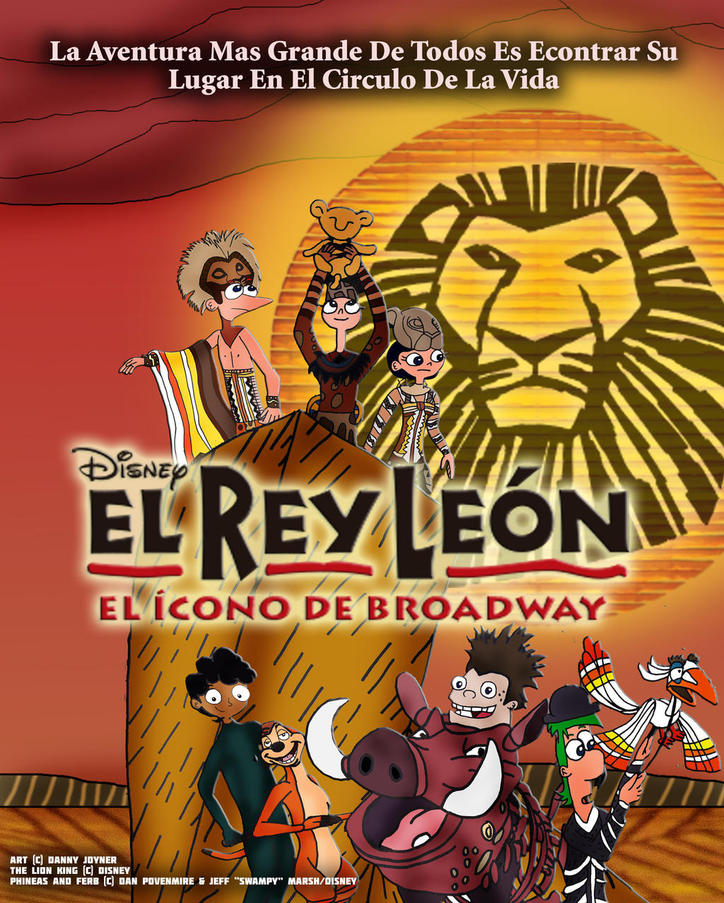 PNF en Disney's El Rey Leon Broadway Poster by RDJ1995 on DeviantArt