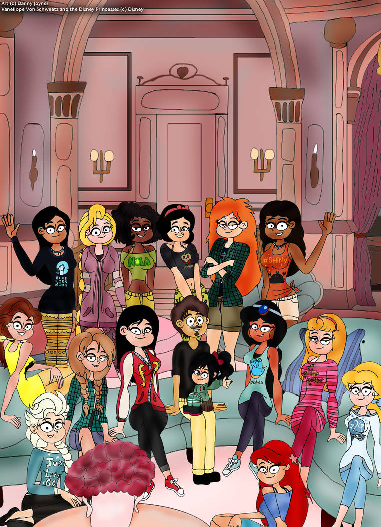 Chel Rdj1995 Deviantart Potrait with the Princesses by RDJ1995 on DeviantArt