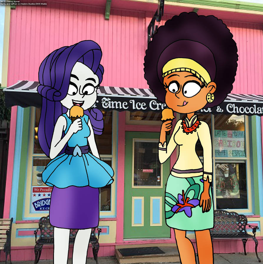 Eating Ice Cream with Rarity by RDJ1995 on DeviantArt