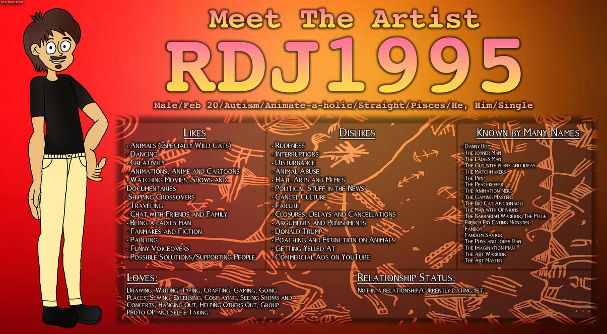Chel Rdj1995 Deviantart RDJ1995's Meet the Artist 2023 by RDJ1995 on DeviantArt