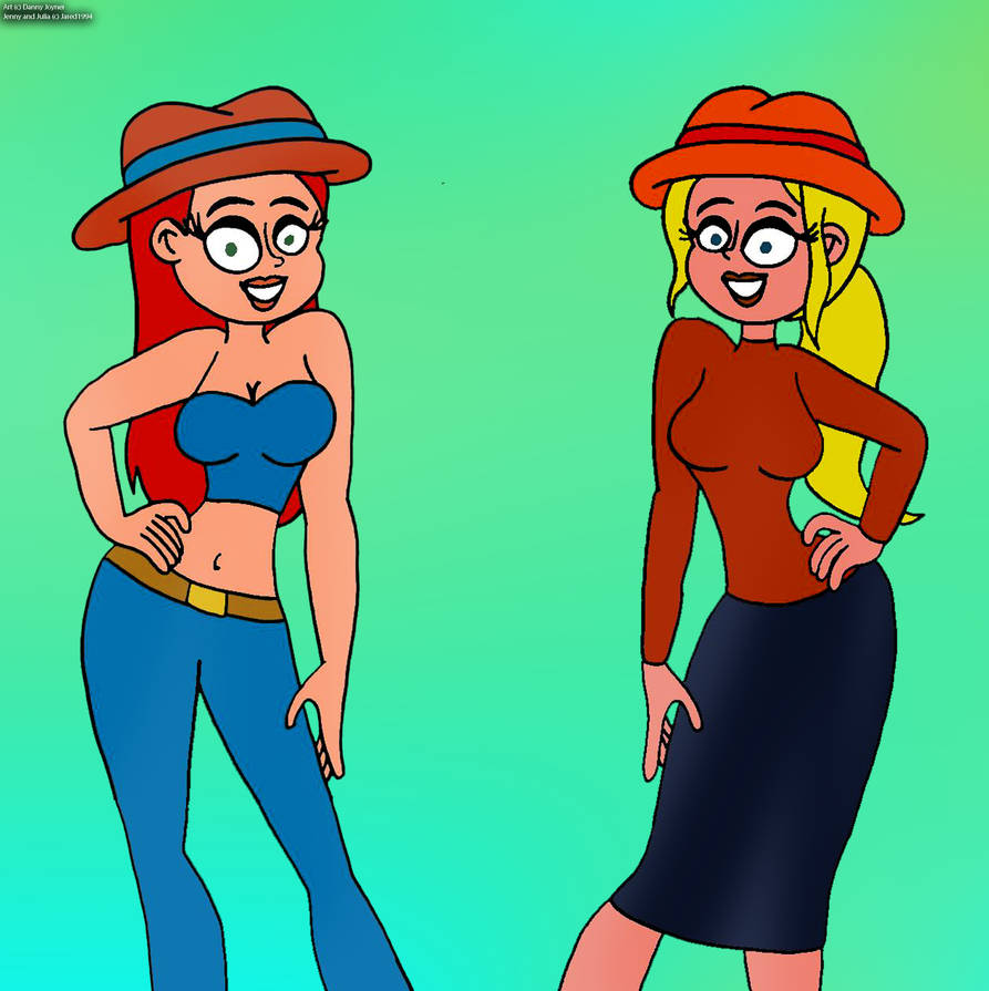 Chel Rdj1995 Deviantart Jenny and Julia in my style by RDJ1995 on DeviantArt