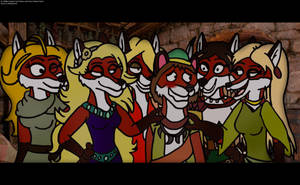 Fake Screenshot - Surrounded a Group of Foxes
