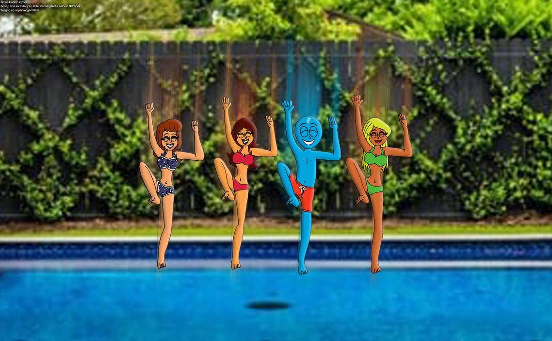 Chel Rdj1995 Deviantart Jumping into the pool by RDJ1995 on DeviantArt