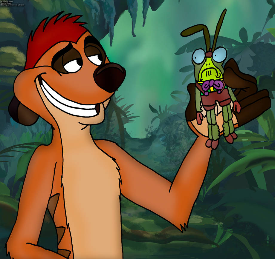 Grumpy Timon Timon and his easy grub meal by RDJ1995 on DeviantArt