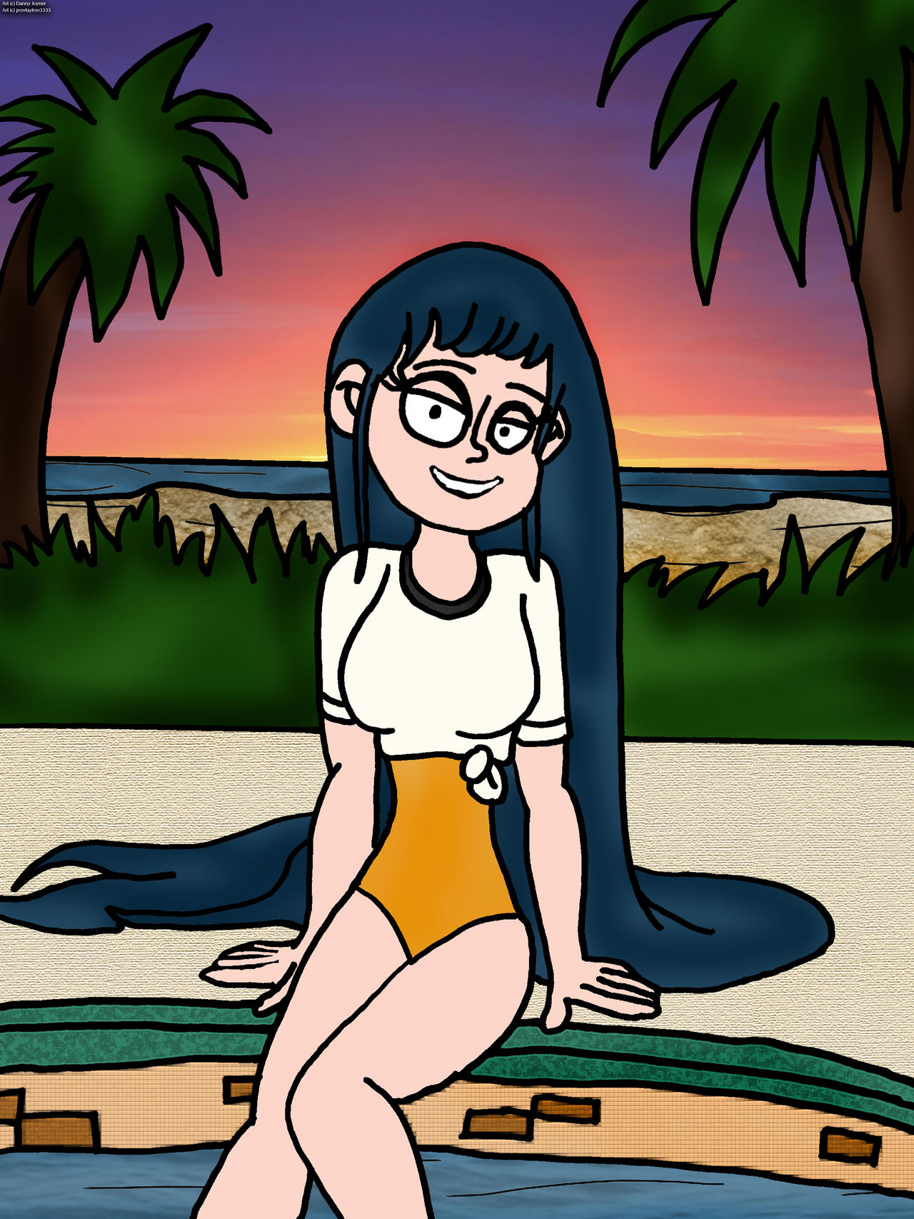 Chel Rdj1995 Deviantart Chilling at the Pool (DTIYS) by RDJ1995 on DeviantArt