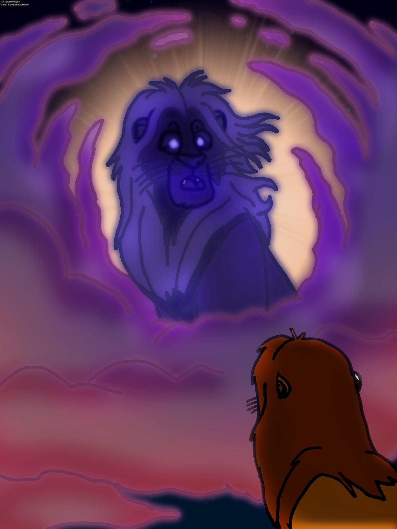 The Lion King (1994) - Mufasa's Ghost by RDJ1995 on DeviantArt