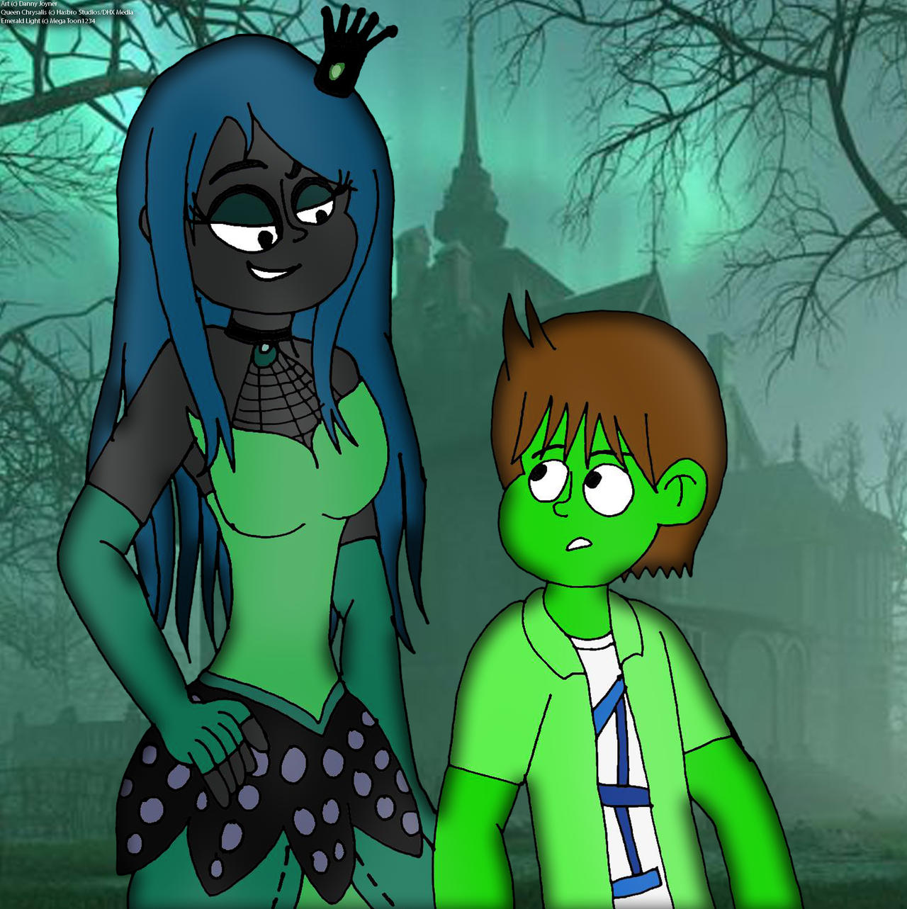 Chel Rdj1995 Deviantart Emerald Light and the Changeling Queen by RDJ1995 on DeviantArt
