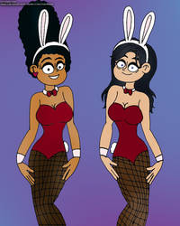 Elegant Ashley Ketchum and Ms. Chandler Bunny Ears