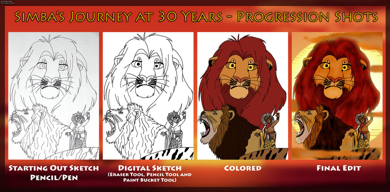 Simba's Realization Simbas Journey at 30 Years - Progression Shots by RDJ1995 on DeviantArt