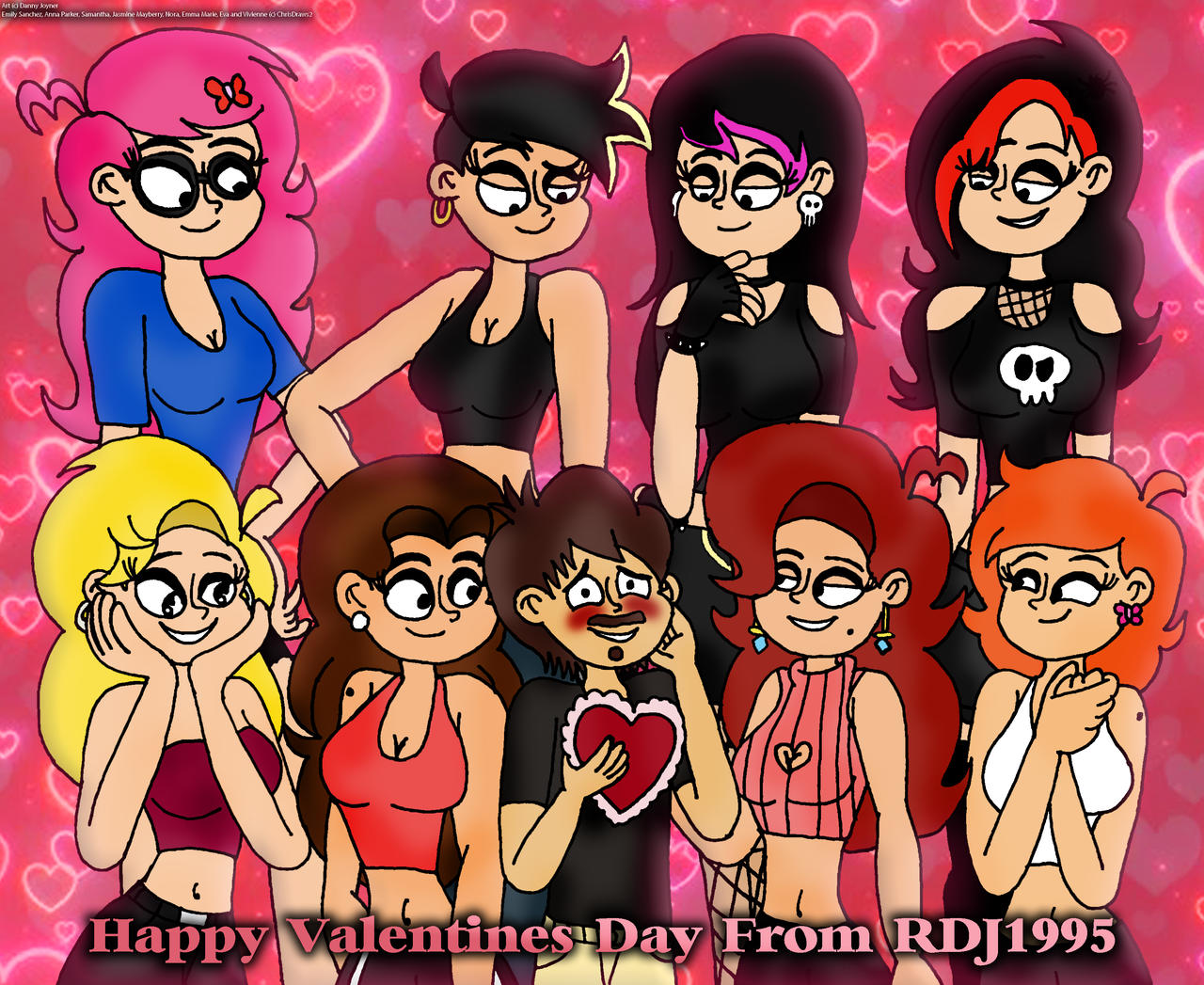 Chel Rdj1995 Deviantart Me and the ladies of ChrisDraws2 by RDJ1995 on DeviantArt