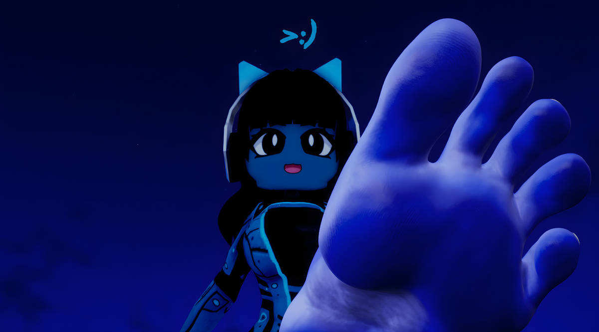 Blue Human Foot Blue feet by Footist on DeviantArt