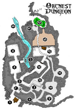 Orcnest Dungeon Map