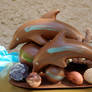 Dolphins and marine chocolate