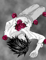 L with roses