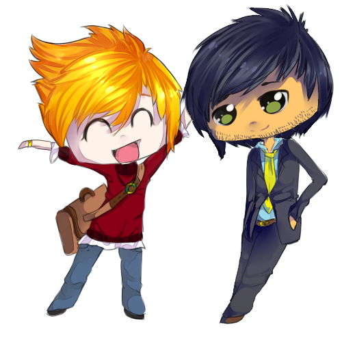 Carrington and August Chibi [PC]