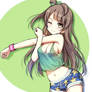 Stretching with Kotori