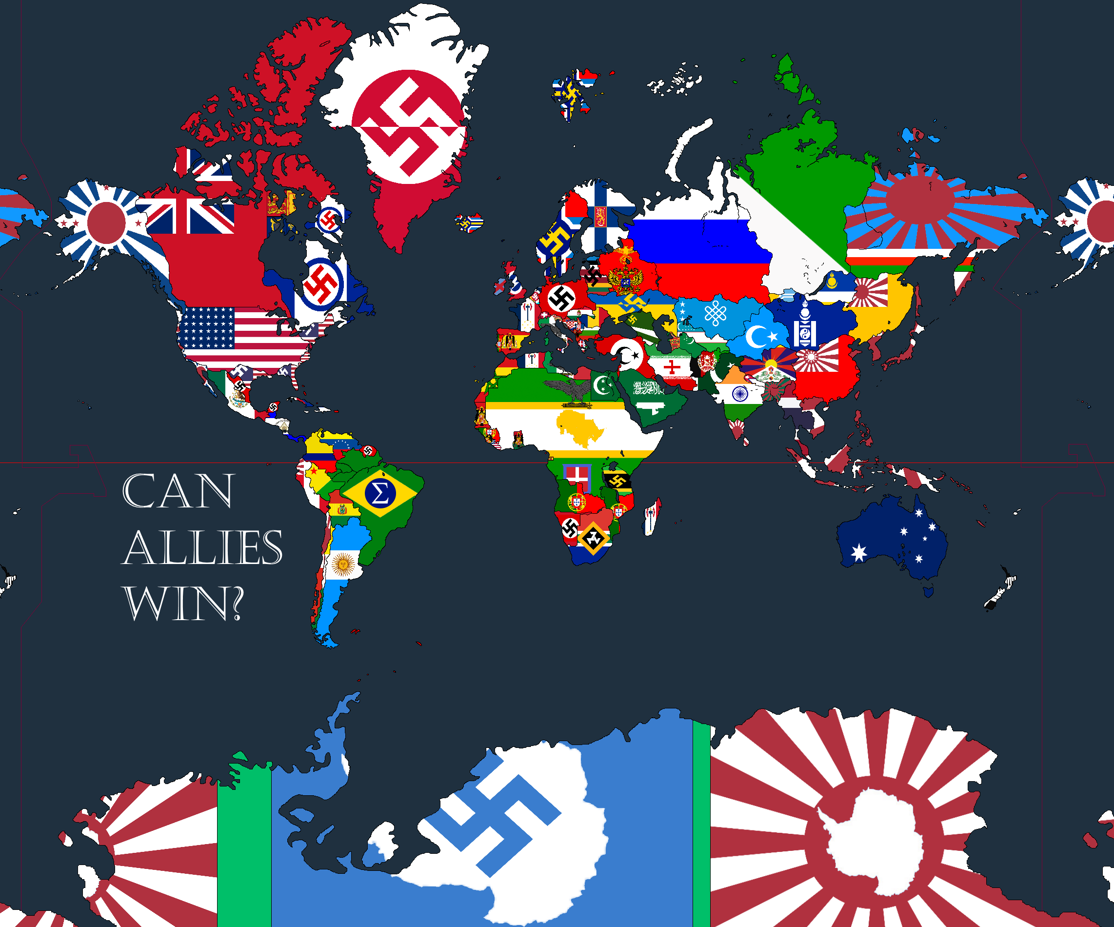 1945 Map Of The World World Map