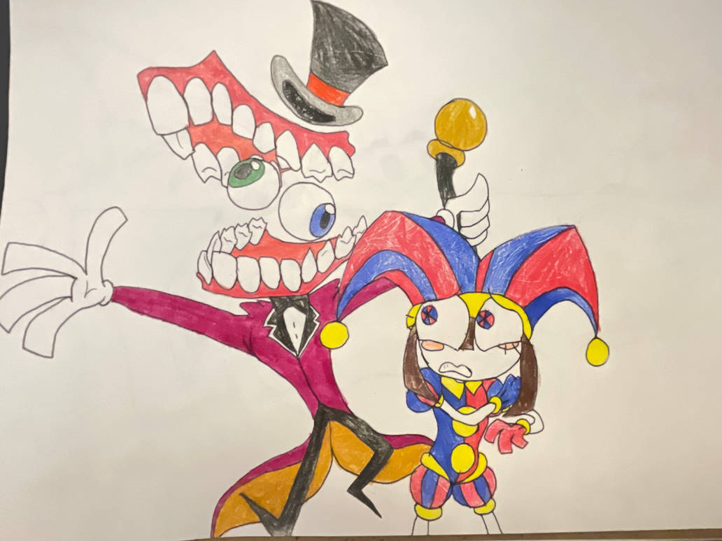 ~Pomni and Caine from Digital Circus~ by DarksonicROR15810 on DeviantArt