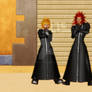 KH3 cloaked Axel And Roxas (shibuya textures)