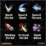 RPG Skill Icons: Sword Skills Showcase
