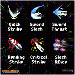 RPG Skill Icons: Sword Skills Showcase