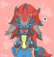 Lucario and Zoroark