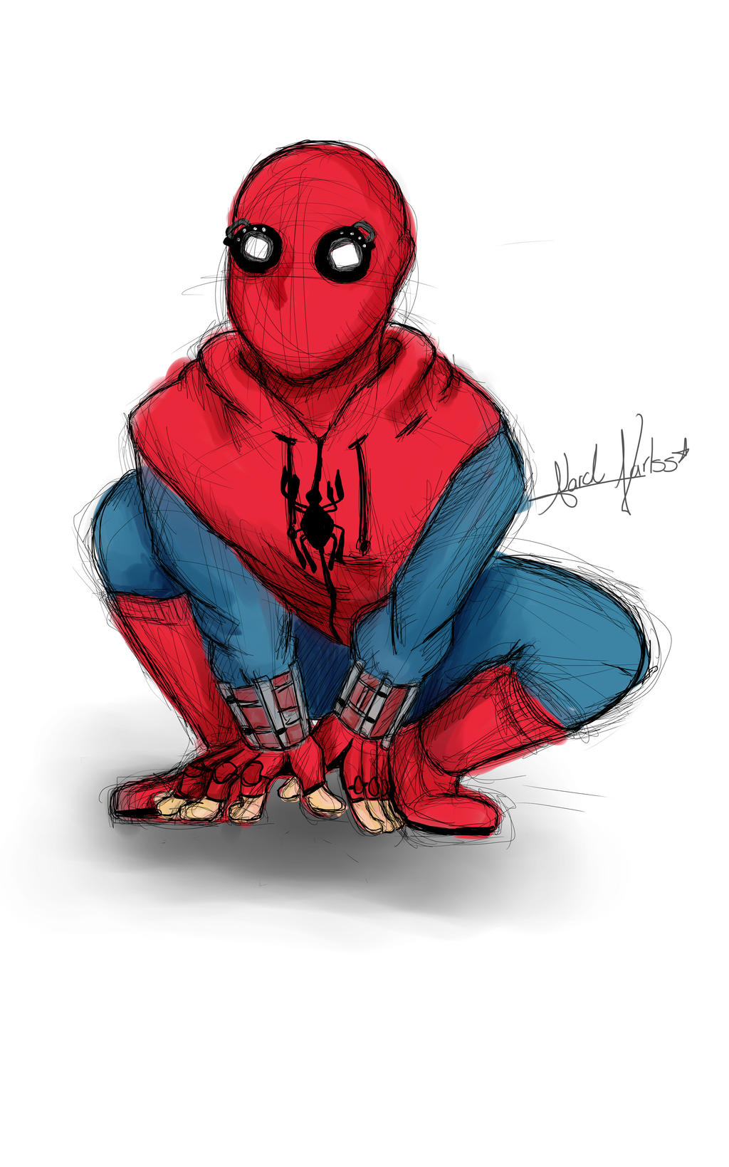 Spiderman - Homecoming - Sketch by karlss123 on DeviantArt