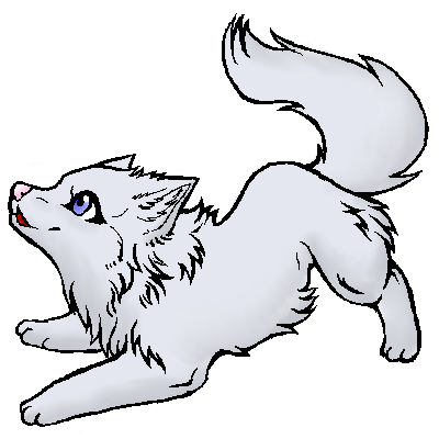 anime wolf pup drawings
