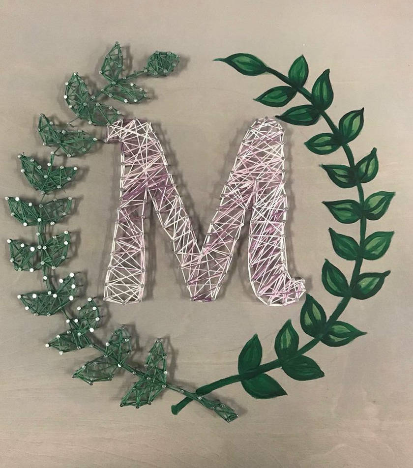 Letter string art I created for WP studios 2 by Jburnstudios on DeviantArt