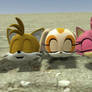 Tails, cream and amy in quicksand