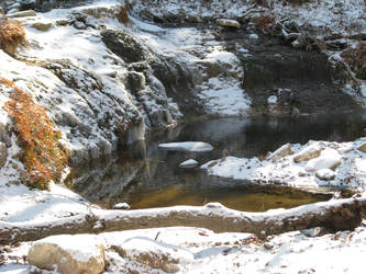 Frozen Lake Pond Stock