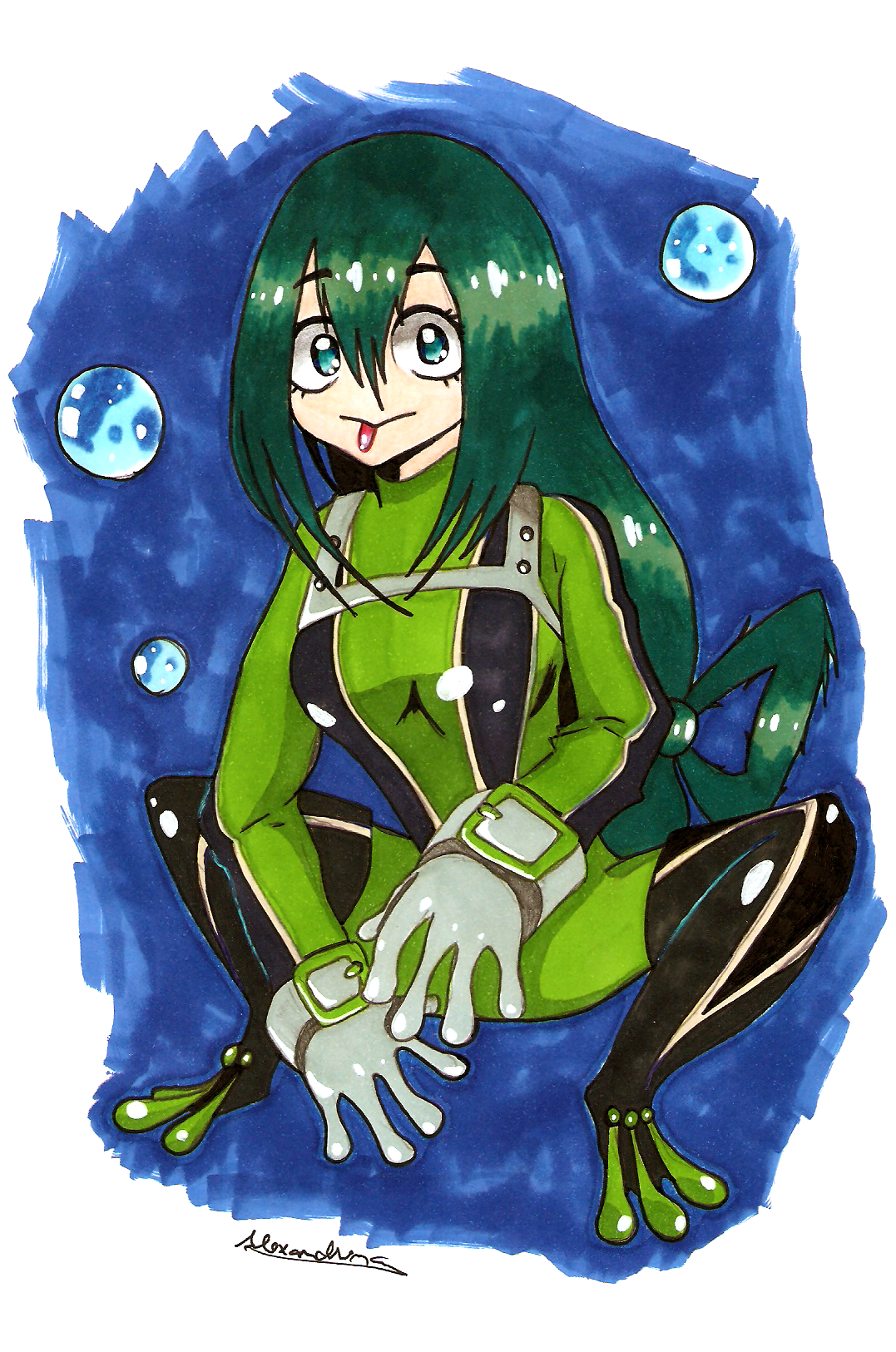 Froppy_BNHA by alexaAnime1 on DeviantArt. 