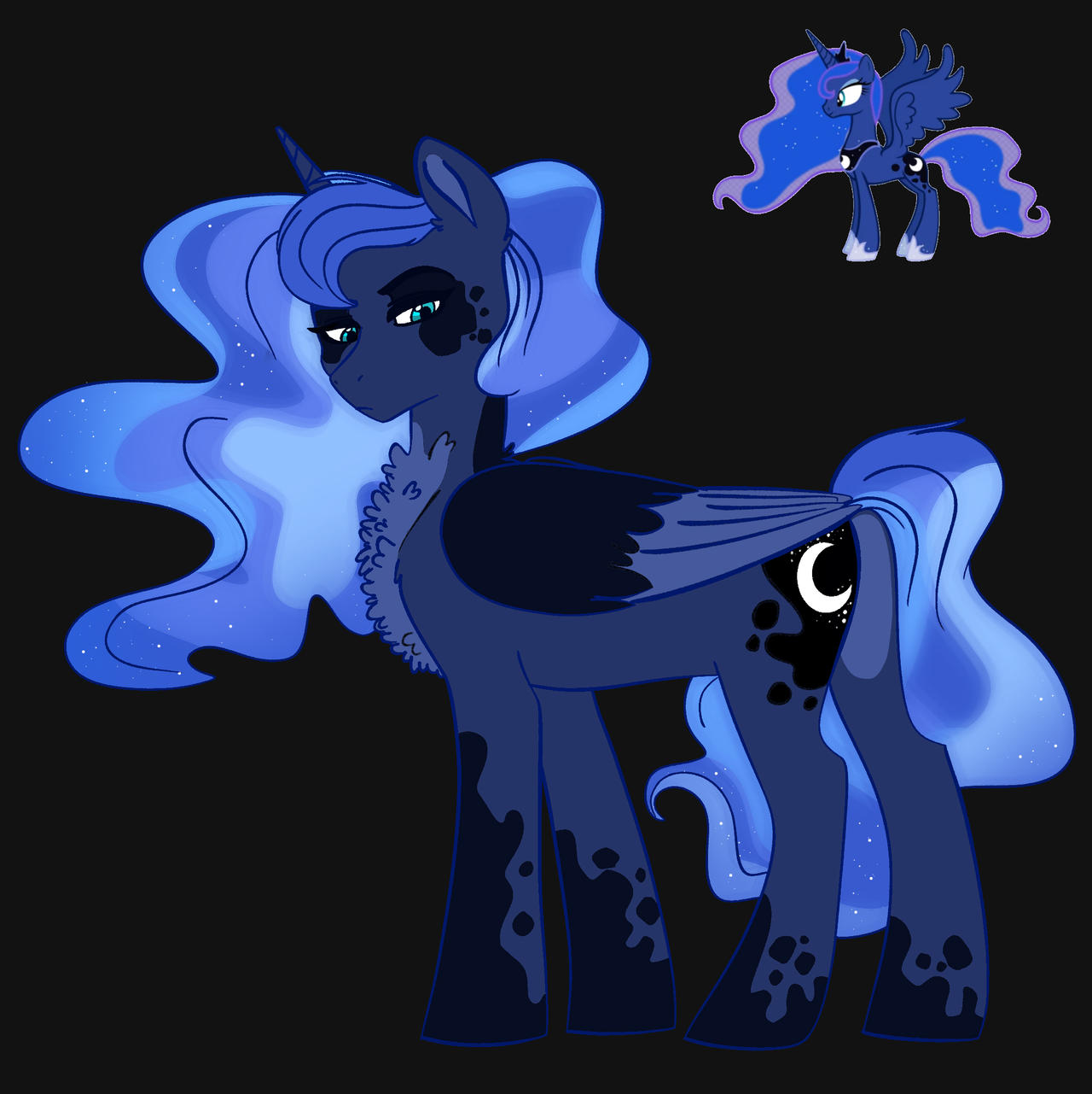 MLP Luna redesign by STARRxX11 on DeviantArt