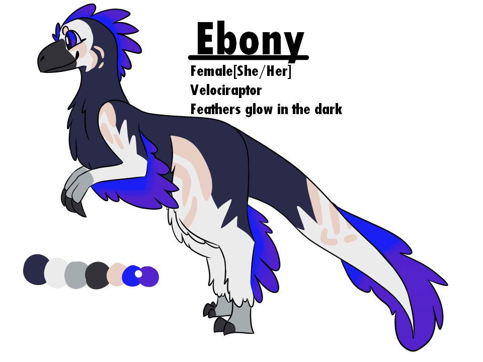 Ebony the Raptor | New OC! by Moew-Milk on DeviantArt