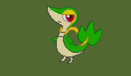 Minecraft: Pixel Art Snivy by Drayvern