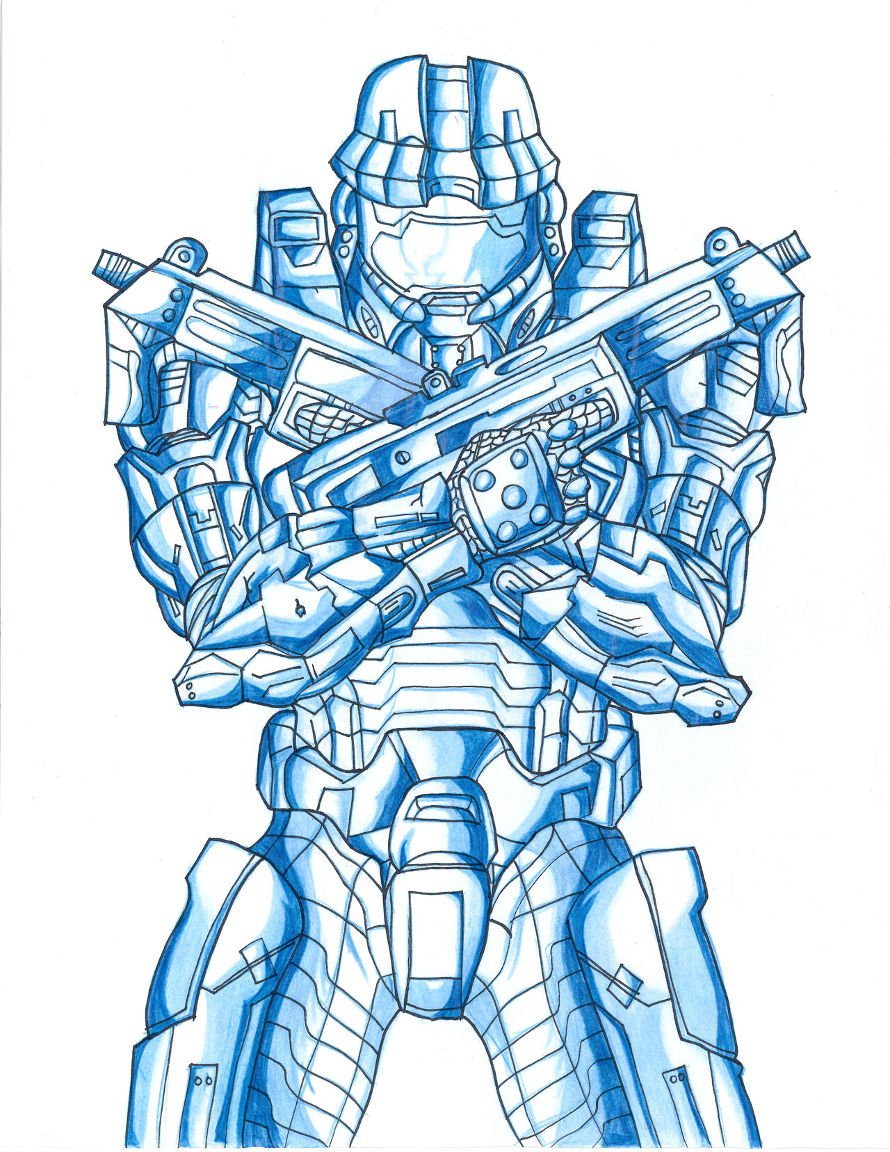 Master Cheif Sketch by Thorns-Reality on DeviantArt