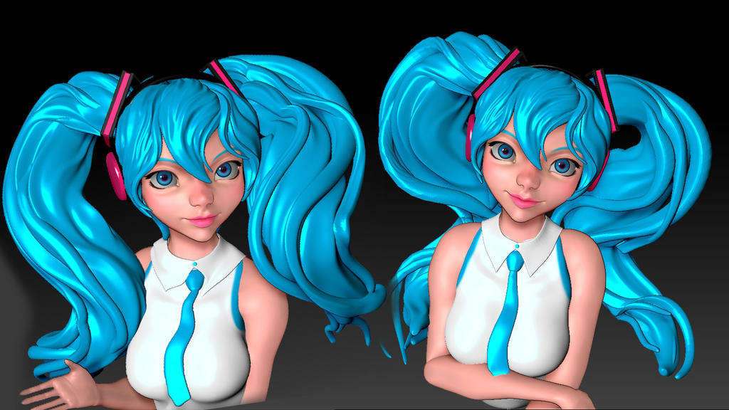 Free Miku Rig Drawing Miku rig test pose WIP by Rogent on DeviantArt