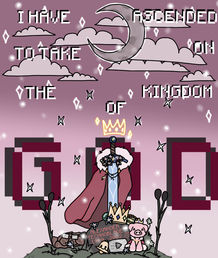 Rest In Peace Technoblade 1999-2022 Kingdom of God-Technoblade