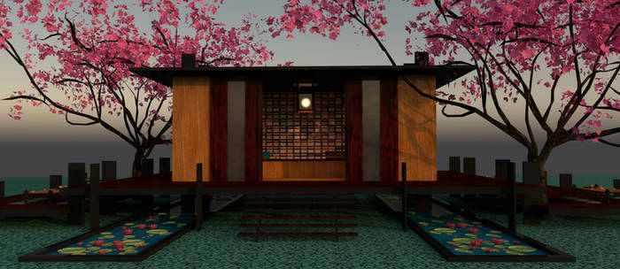 Tea House Front Open