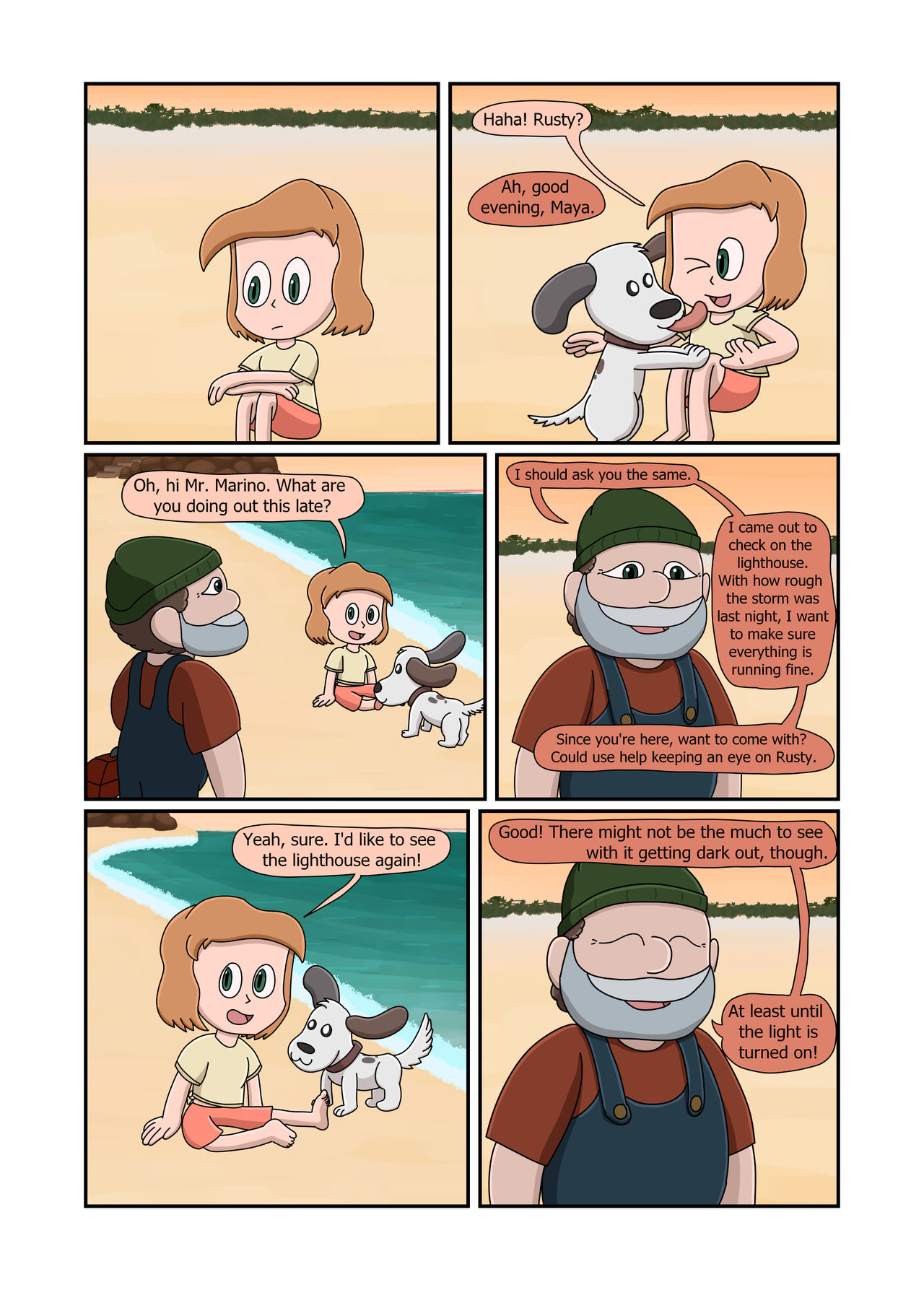 Lighthousepg Lighthouse Shore Pg11 by TheQuirkyGamer on DeviantArt