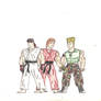 Street Fighter Characters - Ryu, Ken  Guile