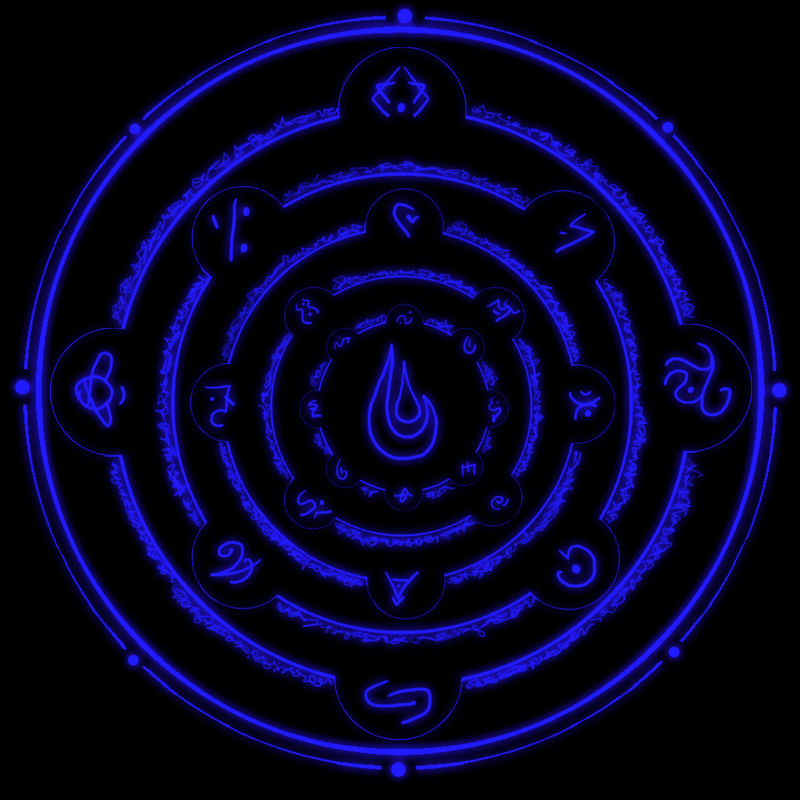 Water Runes Magic Water Spell Runic Circle by Celesta1805 on DeviantArt