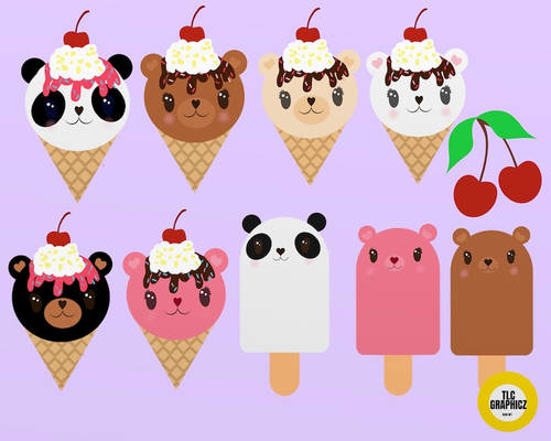 Bear Popsicles and Ice Cream