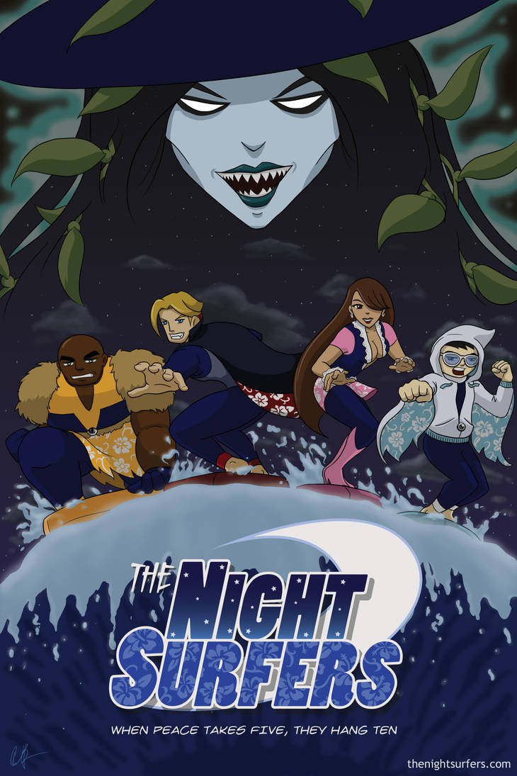 The Night Surfers - Poster A